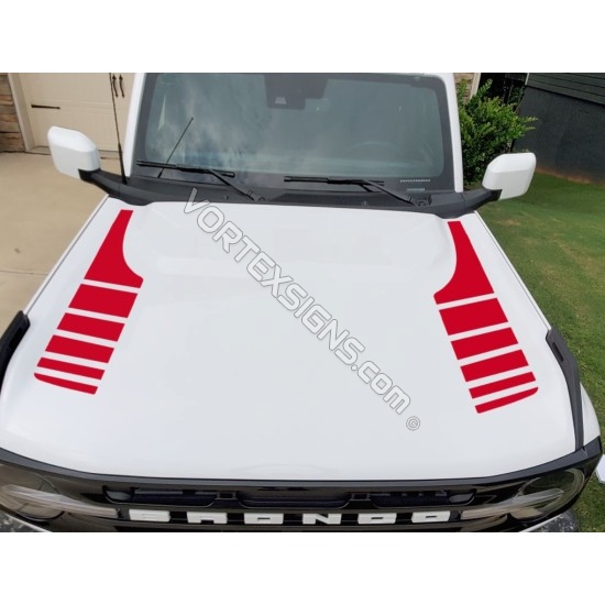 bronco oem replacement hood graphics