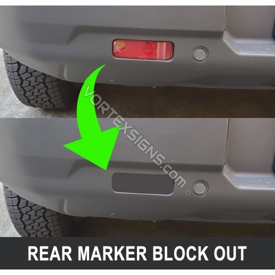 Rear reflector marker black out vinyl decal for Bronco Sport sticker