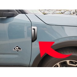 Fender vent Accent vinyl Overlay for Ford Bronco Sport