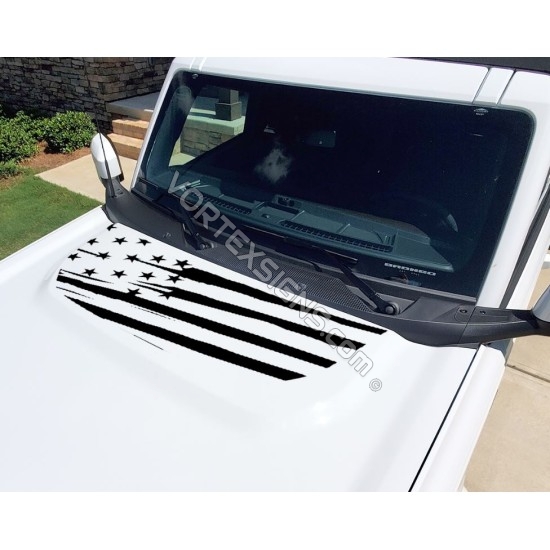 American flag hood decal for ford Bronco