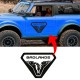 badlandsDoor logo Graphic decal for 2021 Ford Bronco badlands Door decal sticker for 2021 Ford Bronco