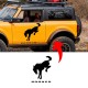 Ford Bronco Logo Door Body Graphics decal Ford Bronco Logo Door Body Graphics sticker with horse