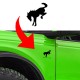 2021 Ford Bronco fender horse logos decal badge Ford Bronco fender logos sticker door
