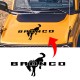 Ford Bronco hood Graphics decal with horse Ford Bronco Logo hood Graphics sticker with horse