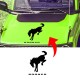 Ford Bronco hood Graphics decal with horse Ford Bronco Logo hood Graphics sticker with horse