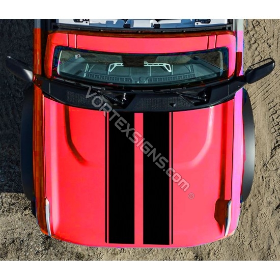 Ford Bronco hood stripes sticker