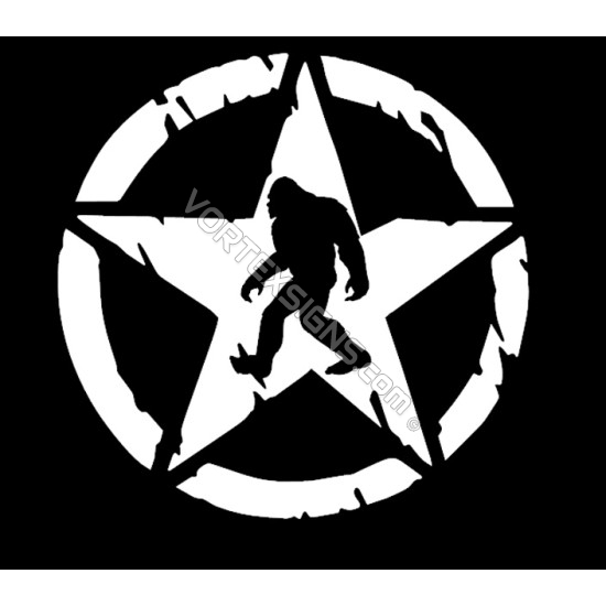 Punisher Star logo Hood Body decal sticker