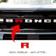 1 Vinyl Letter Overlay decal for Ford Bronco Sport (Front - grille) decal 1 Vinyl Letter Overlay decal for Ford Bronco Sport (Front - grille) sticker