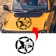 Punisher Star logo Hood Body decal graphics exterior accessory Punisher Star logo Hood Body decal sticker