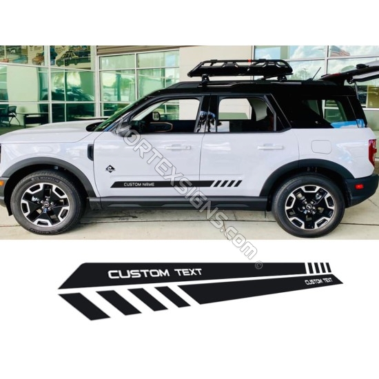 bronco sport side stripe graphics