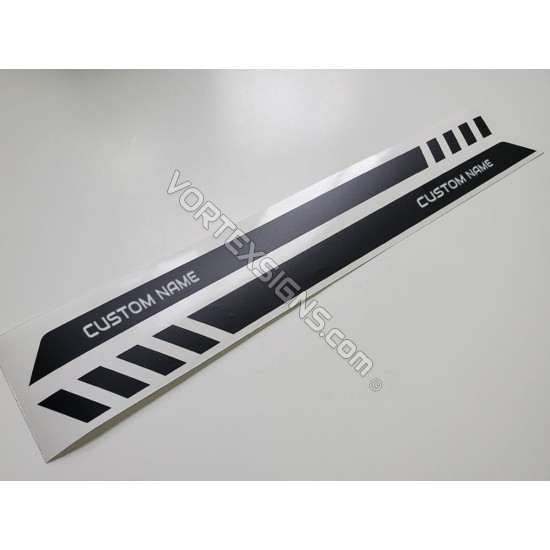 Ford Maverick side door stripes decals