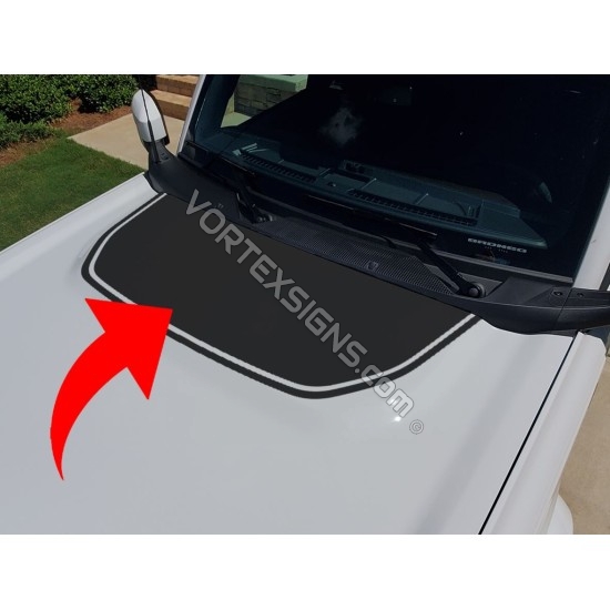 ford bronco hood cowl replacement decal