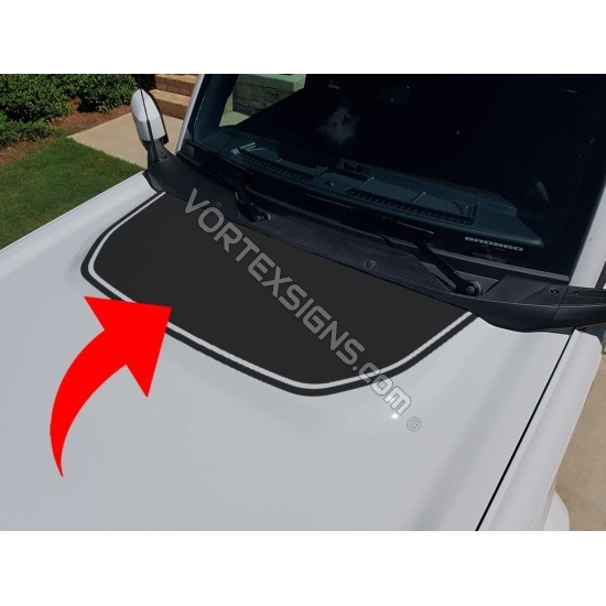 oem replacement hood cowl decal for ford bronco