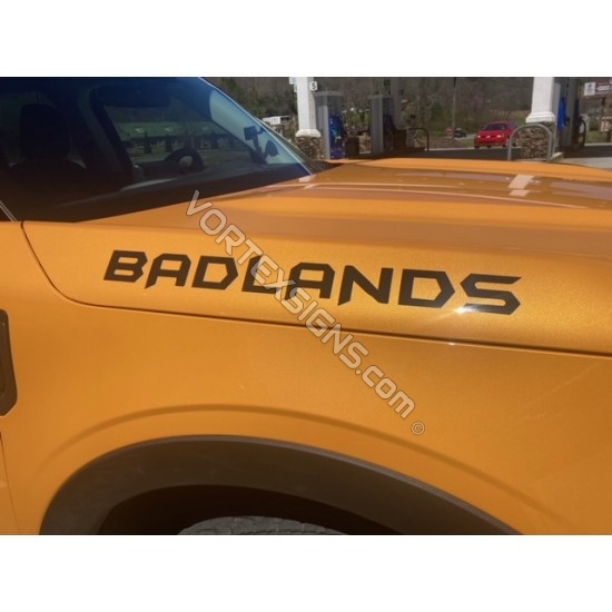 Custom Text fender hood letters for Ford Bronco decal Custom Text fender hood letters for Ford Bronco sticker