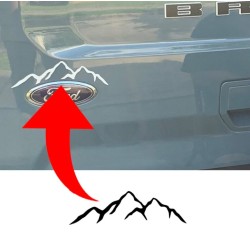 Mountains Hatch Accent vinyl decal for Ford Bronco Sport