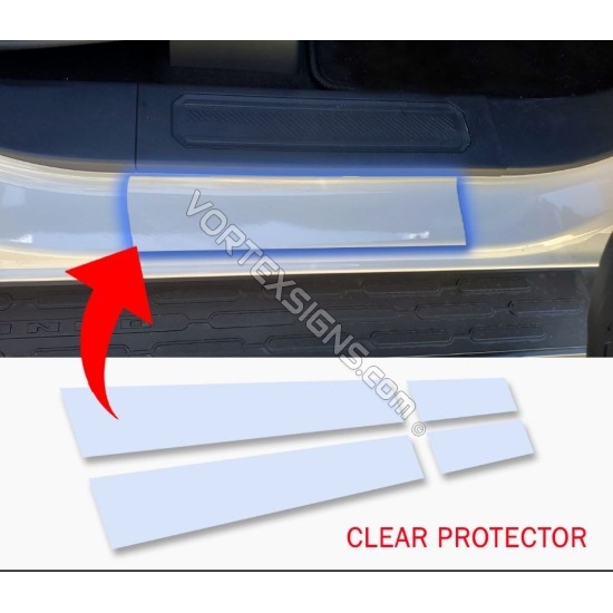 bronco door sill clear ppf protector