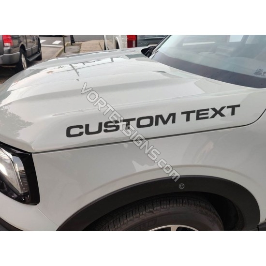 Custom Text fender hood letters for Ford Bronco sticker