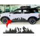 Trees and mountains decal for ford bronco sport