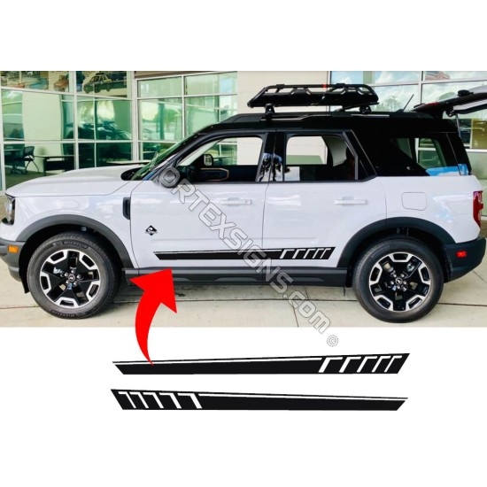 retro Ford Bronco Sport Door Body bottom stripe Graphic - 1 sticker