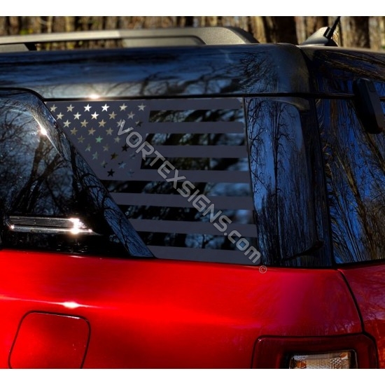 american flag bronco side window sticker