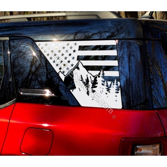 ford bronco sport side rear window decal