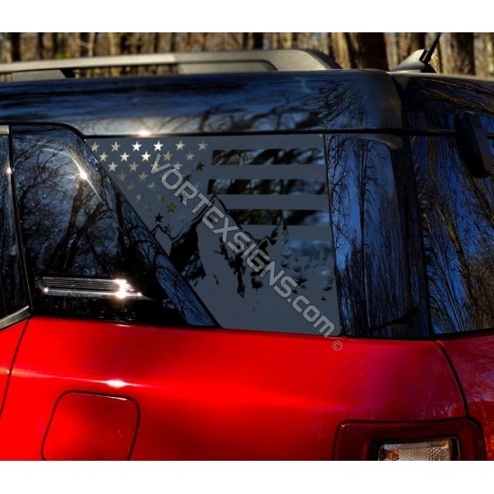 ford bronco sport side rear window decal