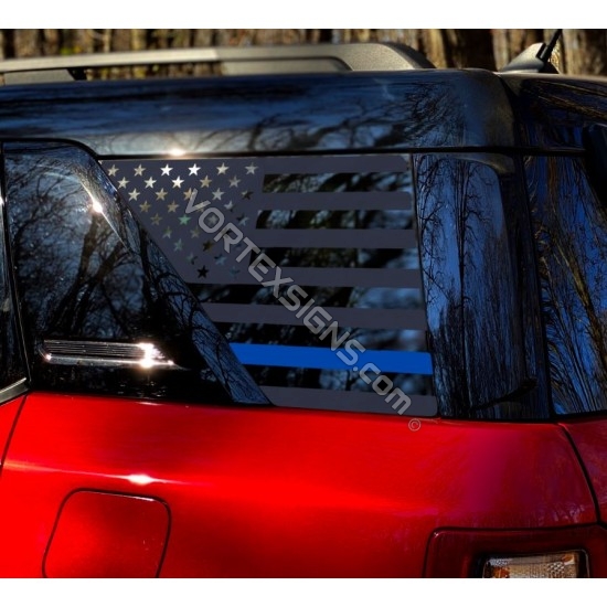 american flag bronco side window sticker