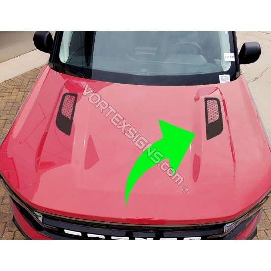 Vinyl Hood Accents for Ford Bronco Sport accessories