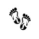 Ford Bronco Big Foot Sasquatch foot prints sticker