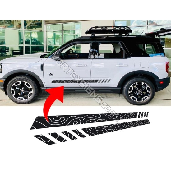 SALE! Hot Ford Bronco Sport Door Body bottom stripe Graphics