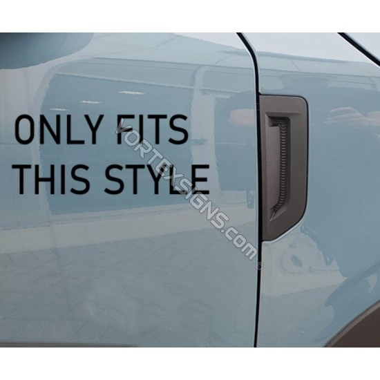 Fender vent Accent vinyl Overlay decal for Ford Bronco Sport sticker