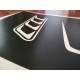 matte black Hood bump decal sticker 