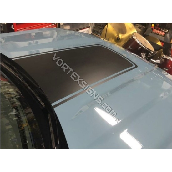 vinyl black decal for the hood of ford bronco sport