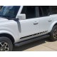 Body door stripes decals graphics for 6G Ford Bronco - v1 sticker