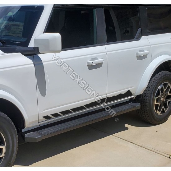 Body door stripes decals graphics for 6G Ford Bronco - v1 sticker