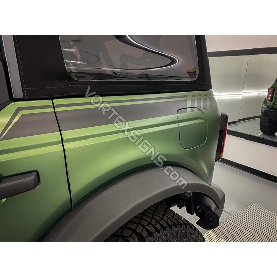 Quarterpanel stripe graphics decal for Ford Bronco 6G - V1 sticker
