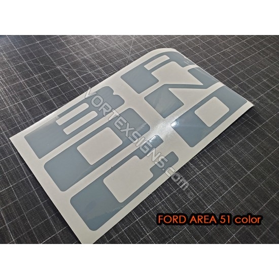 Vinyl Letters Overlay decal for Ford Bronco grille 6G 6 generation sticker