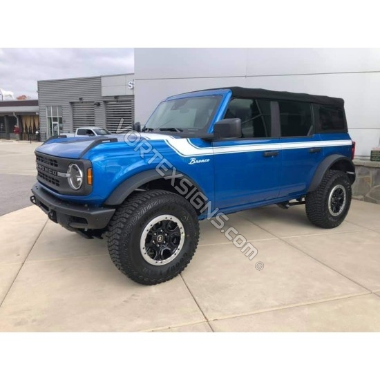 Ford bronco retro stripes