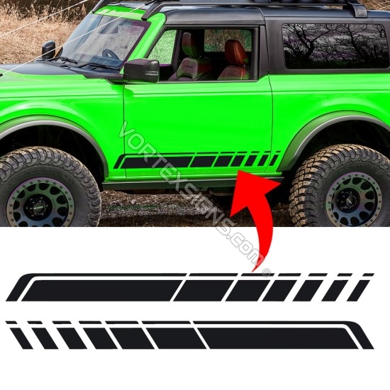 vinyl stripes for ford bronco 2023 2022 6g