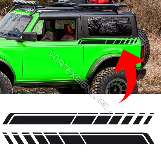 2021 Ford Bronco Body stripe Graphic (quarterpanel) sticker