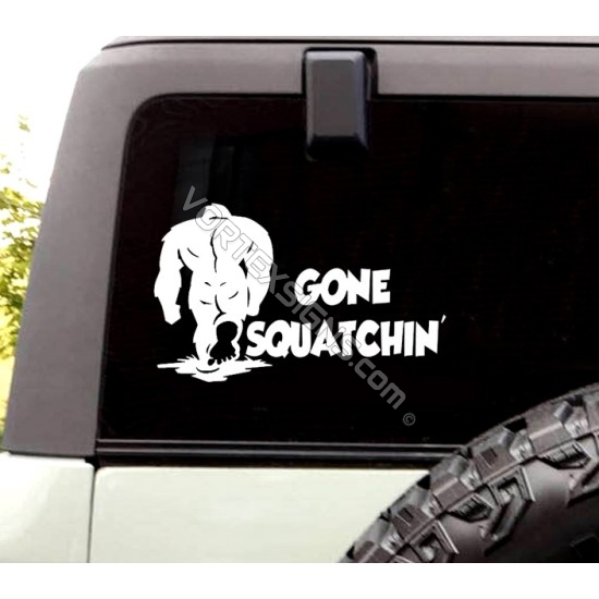 Ford Bronco Gone Squatchin Decal sticker