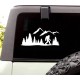 Big Foot Sasquatch Decal rear window sticker