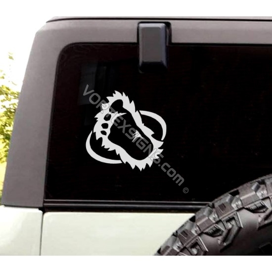 Ford Bronco Sasquatch foot print sticker