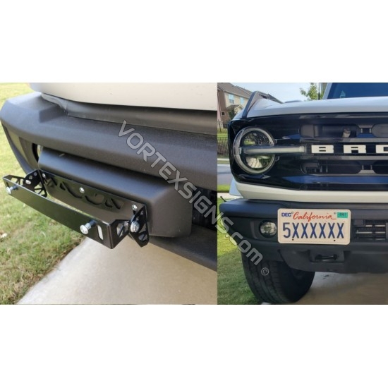 bronco license plate mount