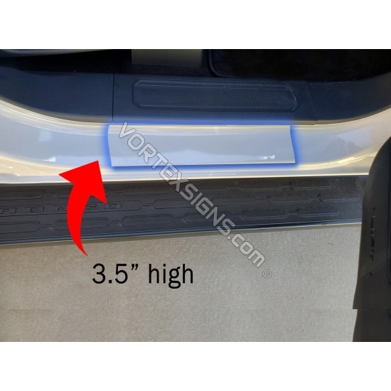 bronco door sill clear ppf protector