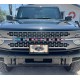 USA colors Vinyl Letters Overlay decal for Ford Bronco grille 6G 6 generation sticker