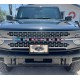 Amercian flag color Vinyl Letters Overlay decal for Ford Bronco grille 6G 6 generation decal USA colors Vinyl Letters Overlay decal for Ford Bronco grille 6G 6 generation sticker