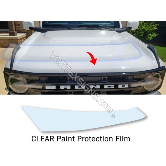 Clear Hood protector  film PPF StoneGuard for Ford Bronco 6G