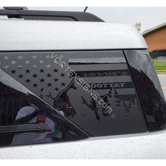 ford bronco sport side rear window decal