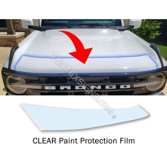 Clear Hood protector  film PPF StoneGuard for Ford Bronco 6G